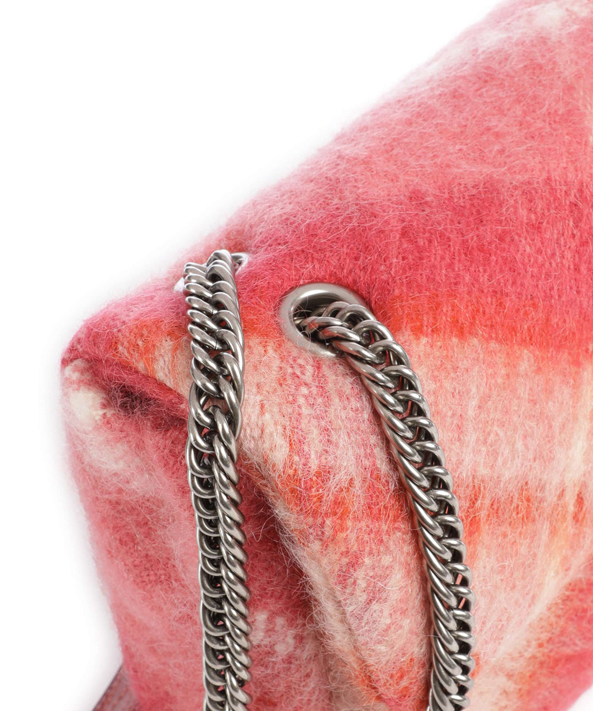 Vivienne Westwood Anita Tartan Mohair M Shoulder bag fraser pink
