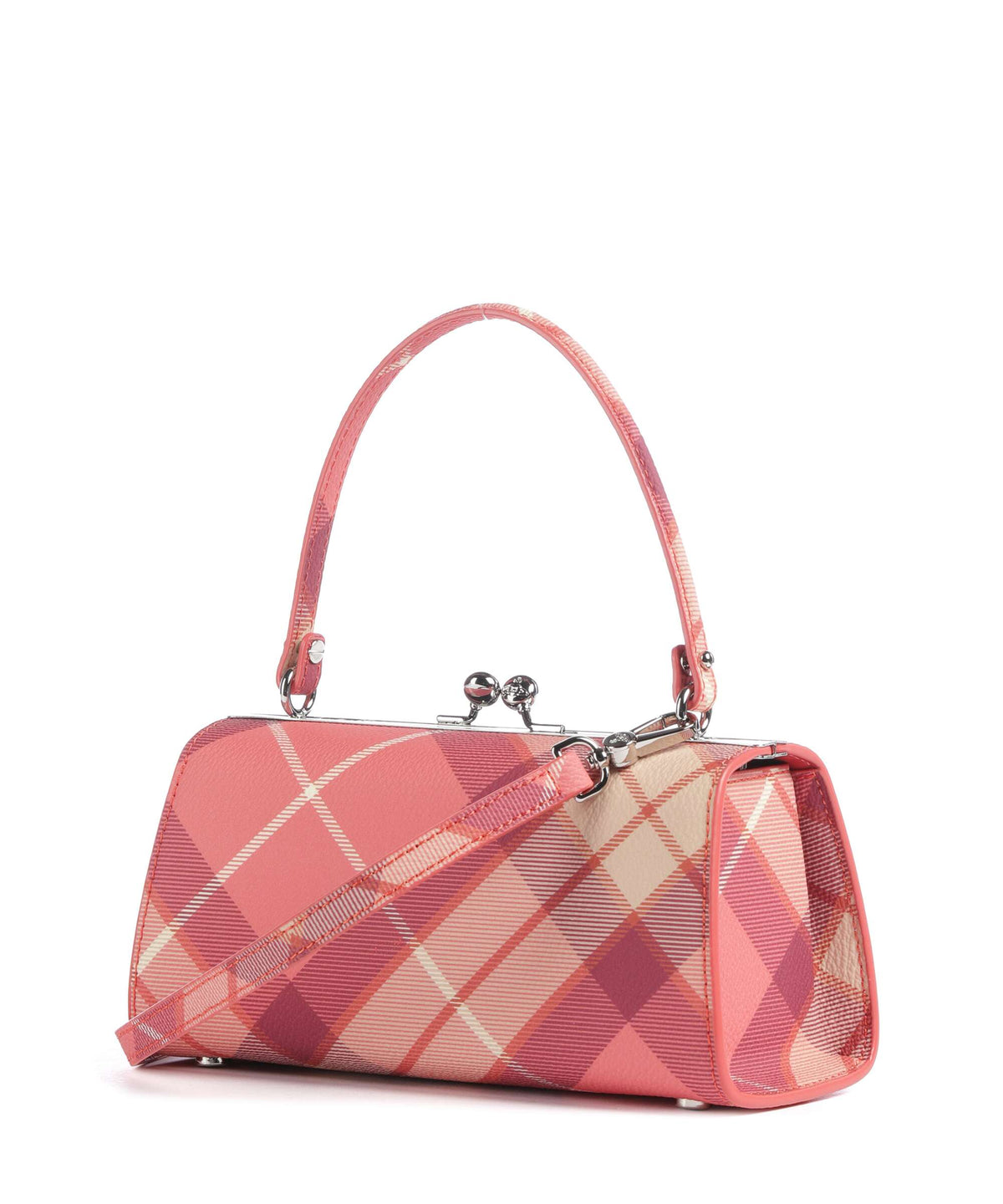Vivienne Westwood Doll Frame Buccia D'Arancia XL Handbag fraser pink