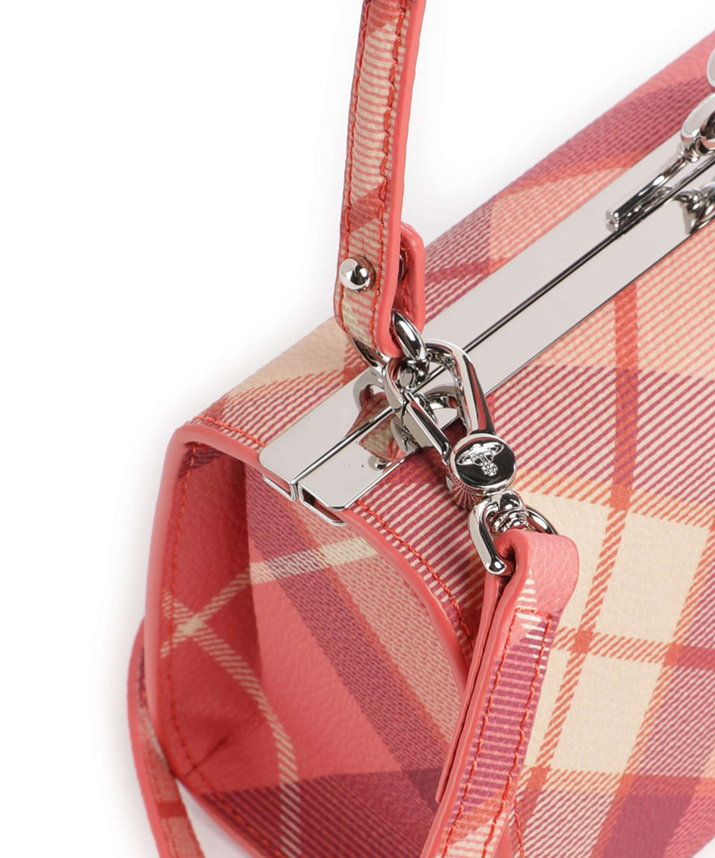Vivienne Westwood Doll Frame Buccia D'Arancia XL Handbag fraser pink