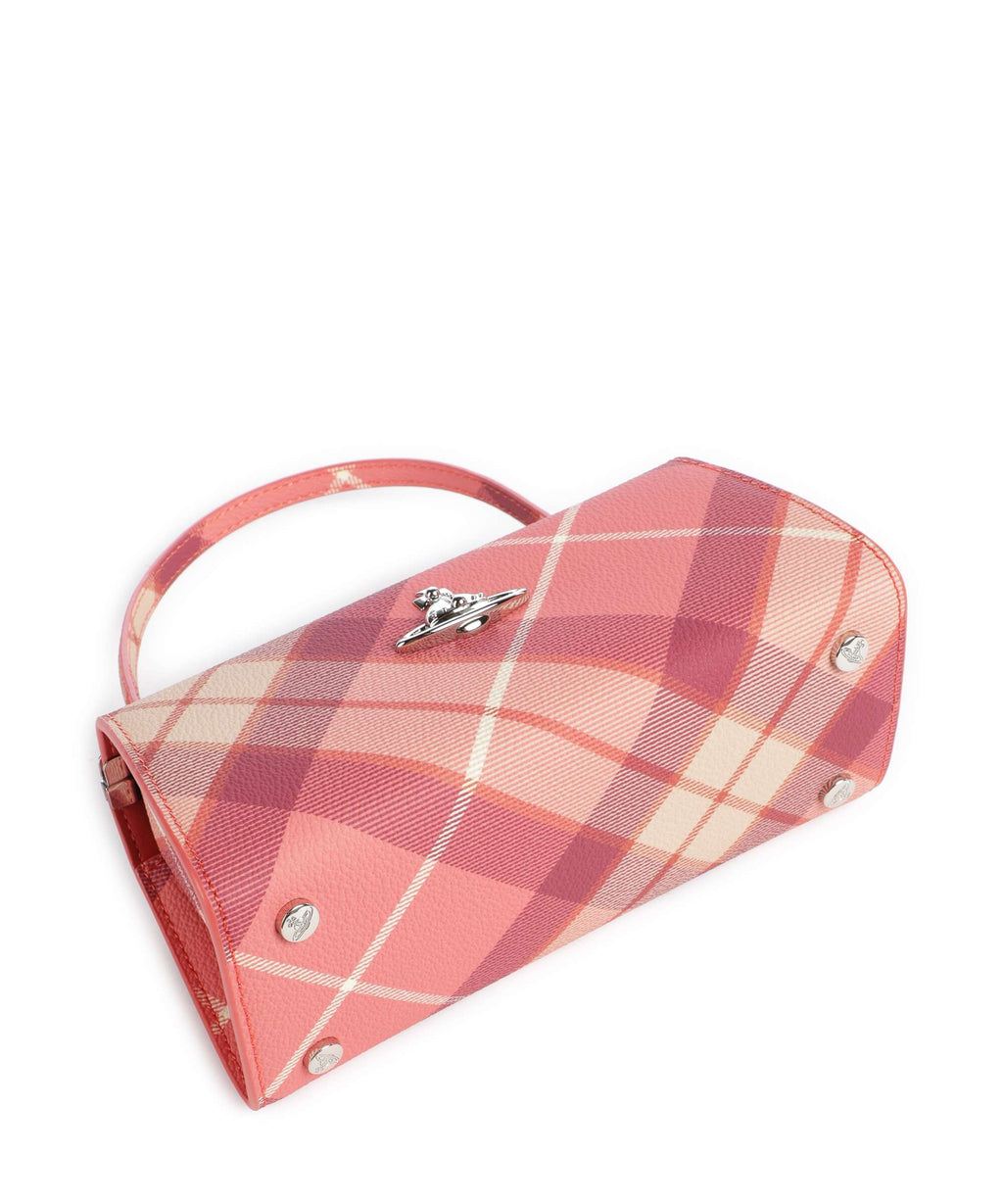 Vivienne Westwood Doll Frame Buccia D'Arancia XL Handbag fraser pink