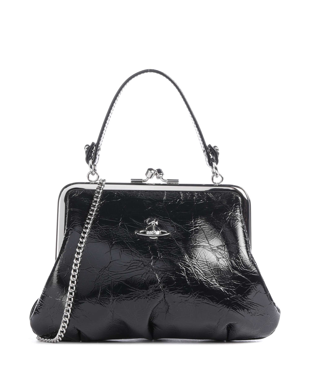 Vivienne Westwood Granny Frame Naplak Handbag black