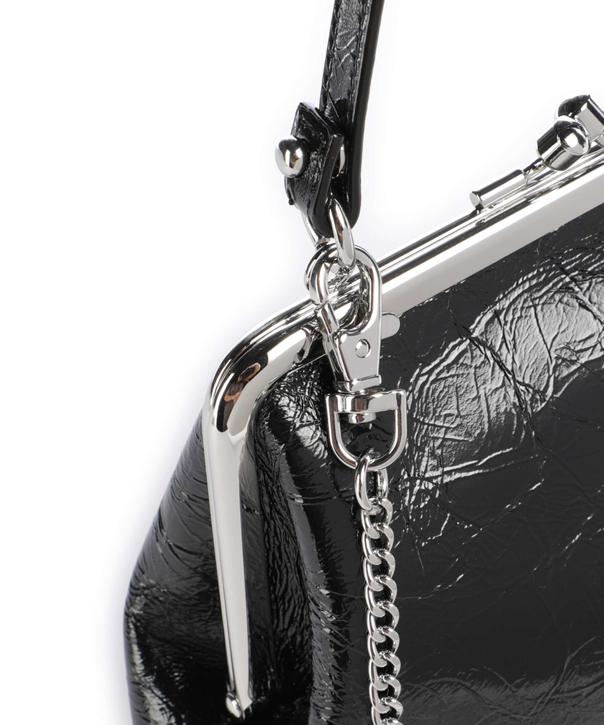 Vivienne Westwood Granny Frame Naplak Handbag black