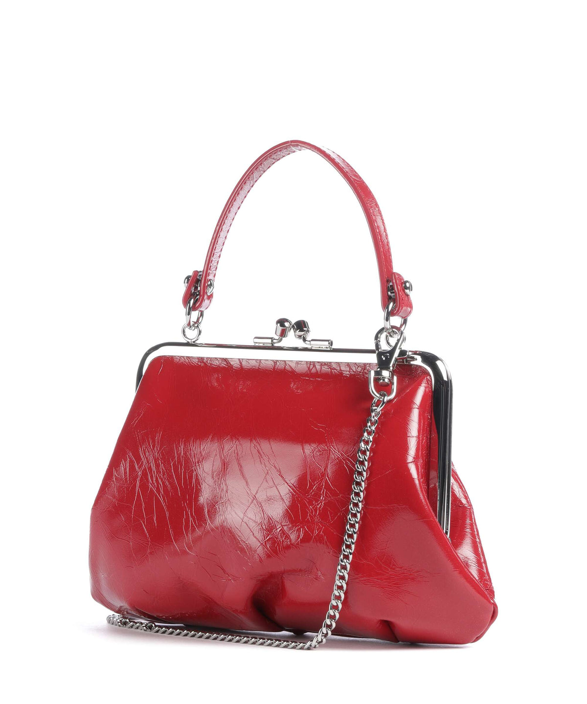 Vivienne Westwood Granny Frame Naplak Handbag red