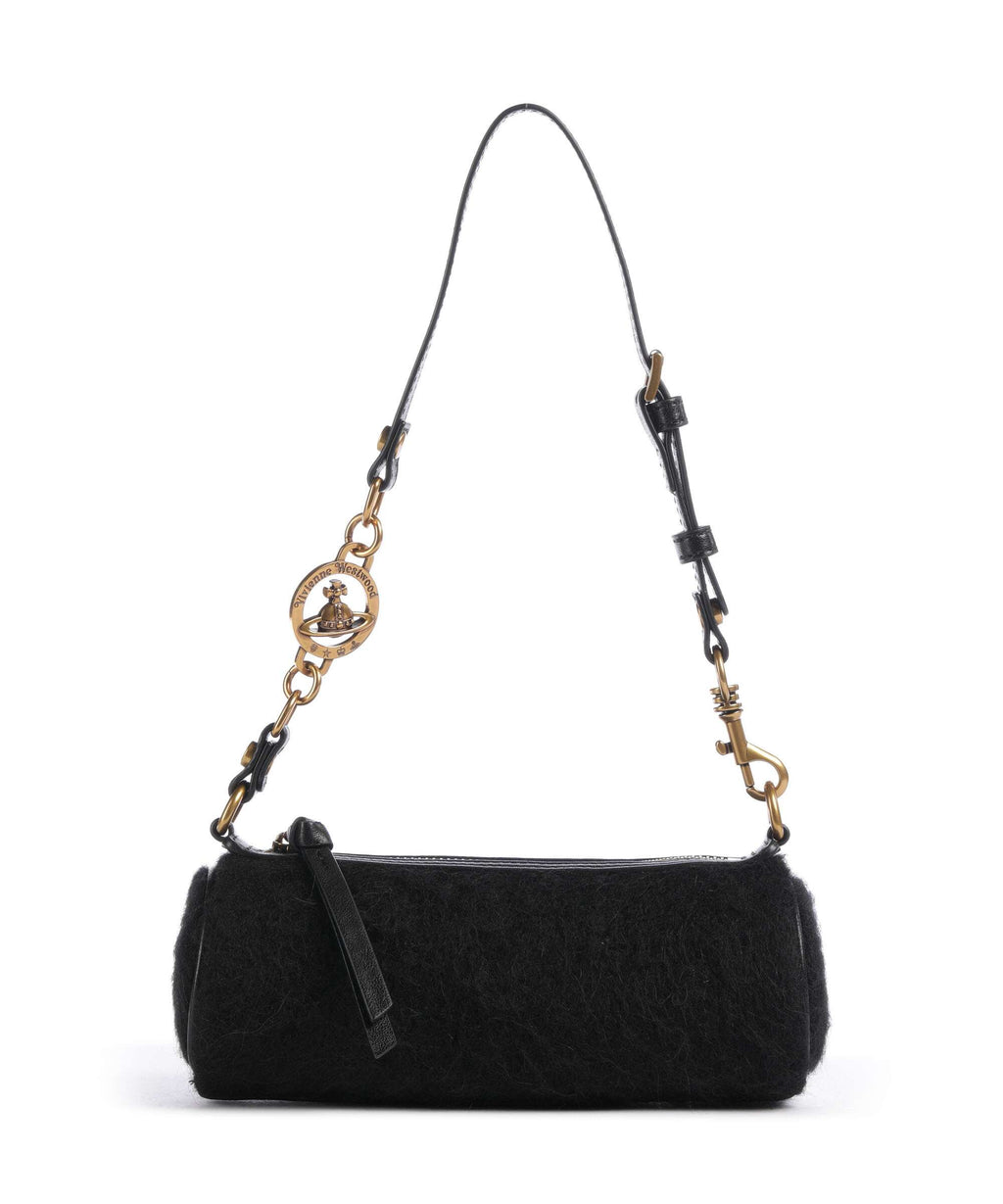 Vivienne Westwood Cindy Mohair Effect Small Shoulder bag black