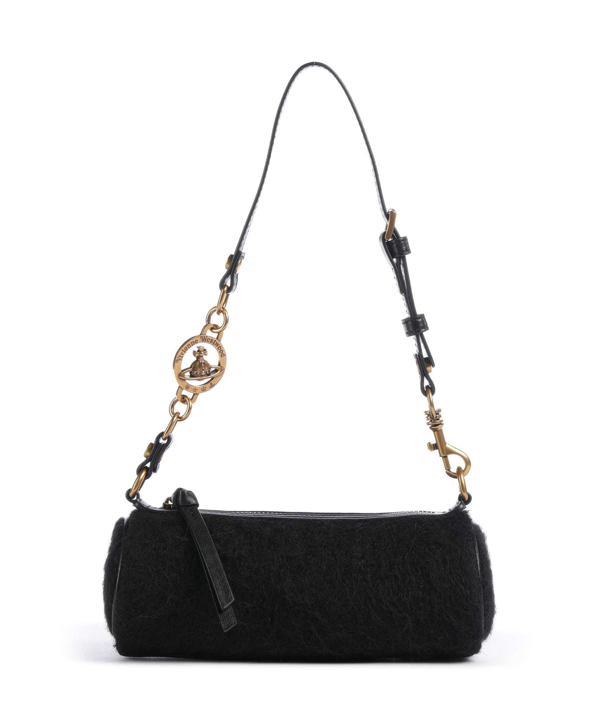 Vivienne Westwood Cindy Mohair Effect Small Shoulder bag black