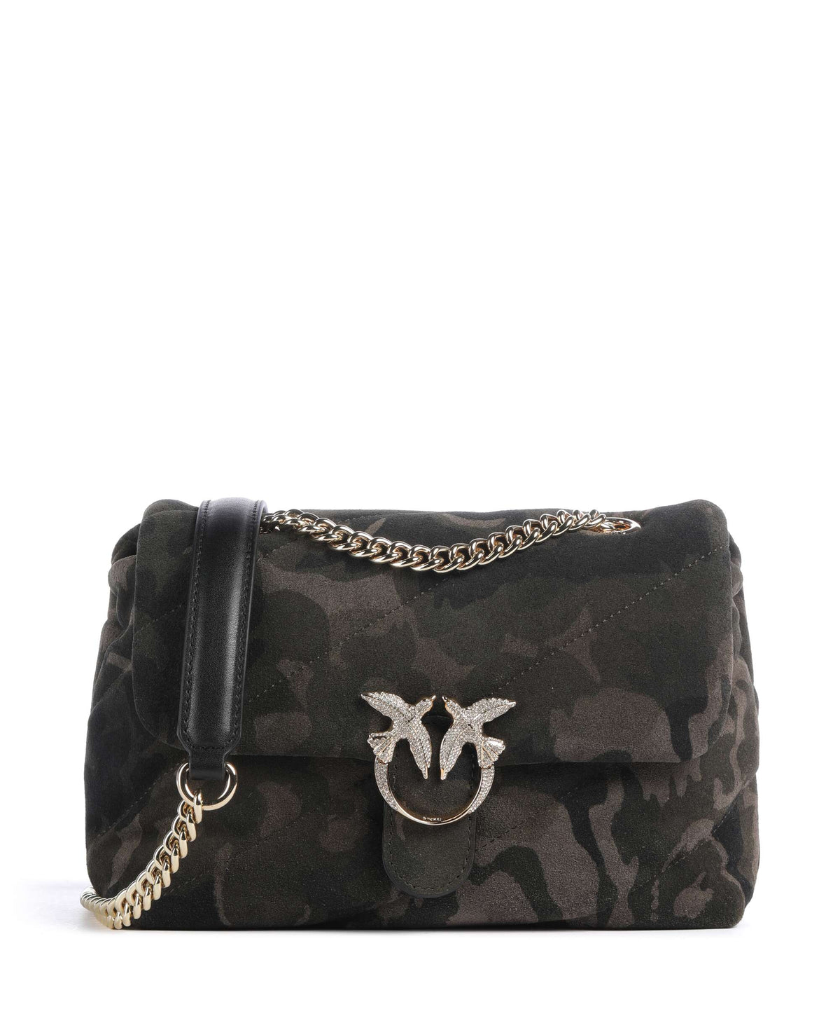 Pinko Love Puff Mini Shoulder bag multicolor/militar green/gold