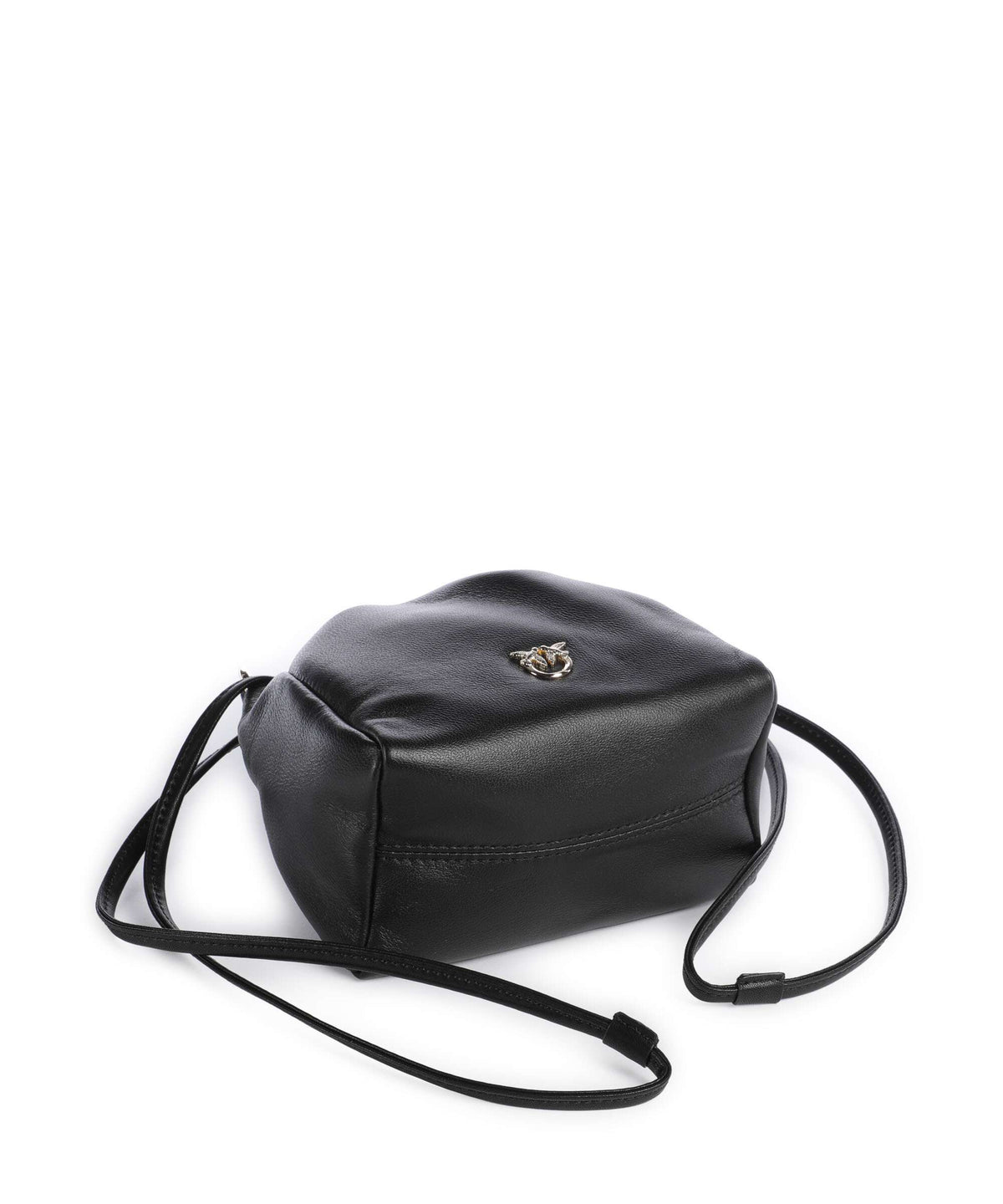 Pinko Flower Bucket bag nero/limousine/oro