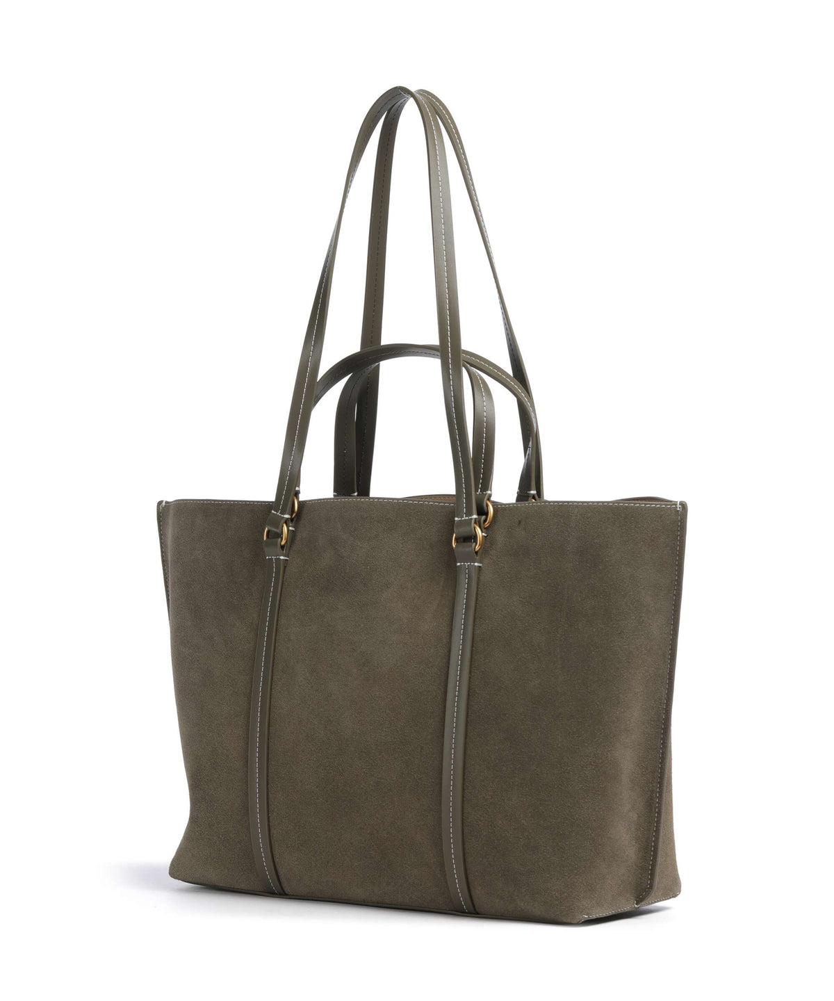Pinko Carrie Big Tote bag verde/oliva scuro/antique gold