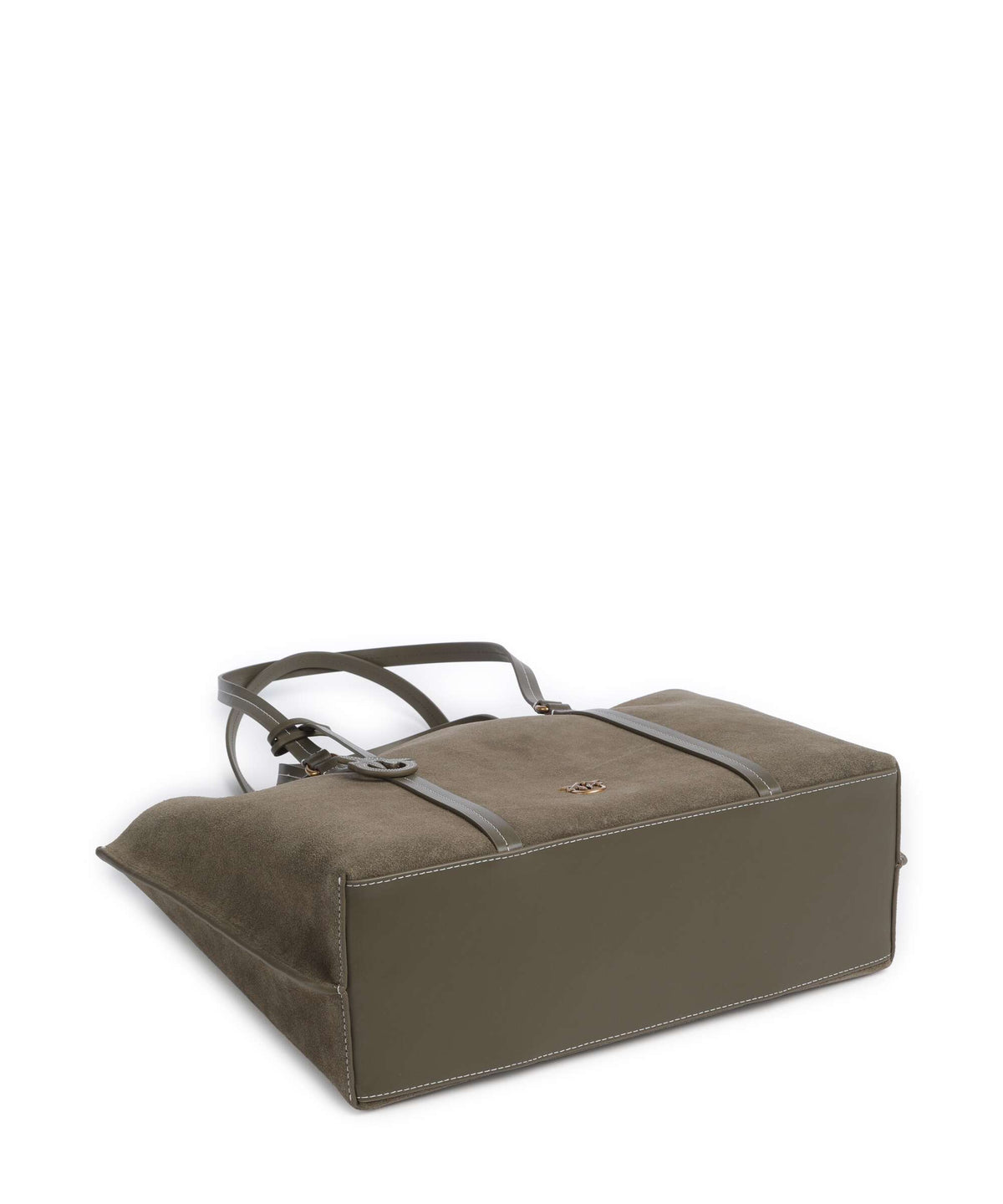 Pinko Carrie Big Tote bag verde/oliva scuro/antique gold