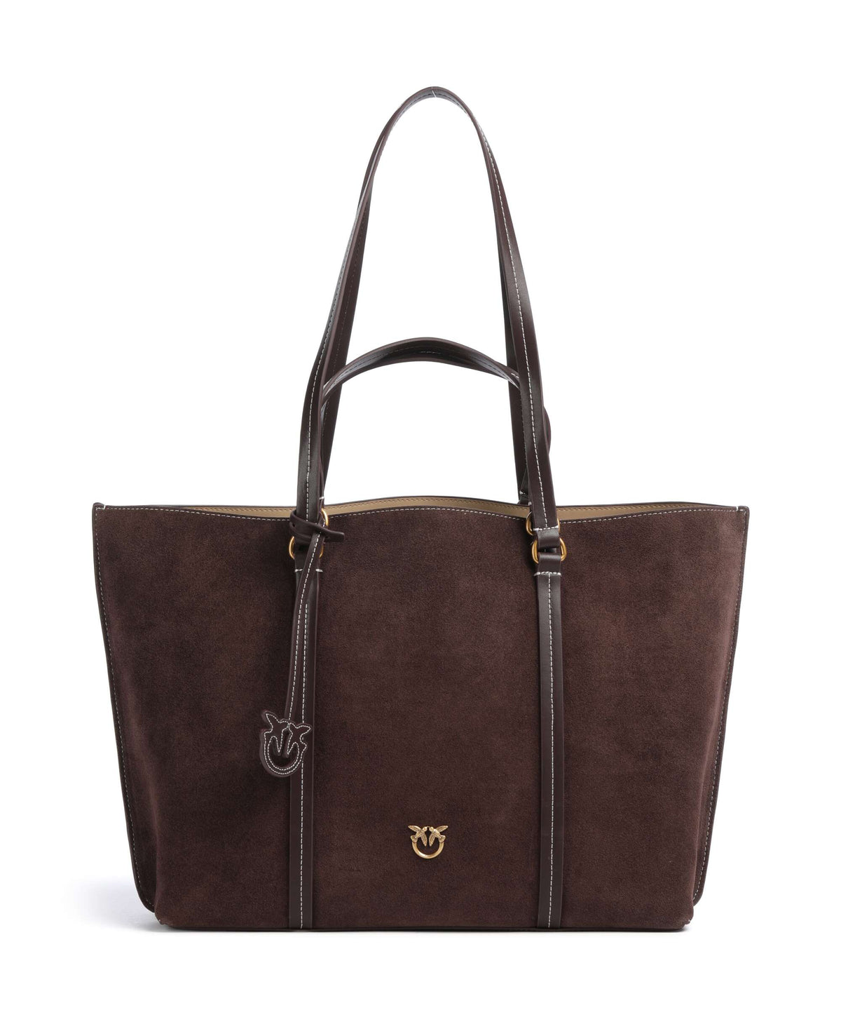 Pinko Carrie Big Tote bag borgogna/antique gold