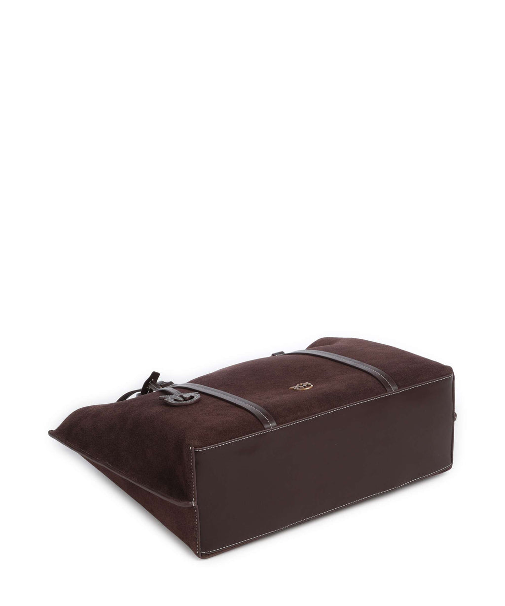 Pinko Carrie Big Tote bag borgogna/antique gold