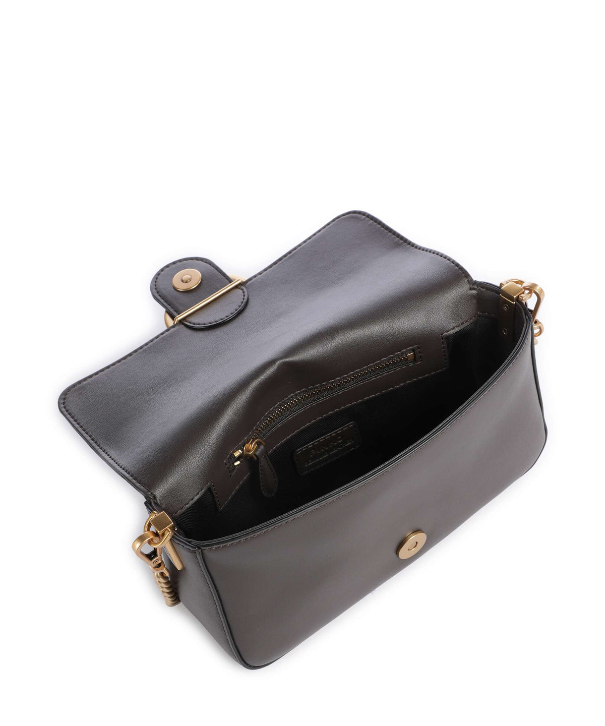 Pinko Love One Mini Slouchy Crossbody bag marrone marasca/antique gold