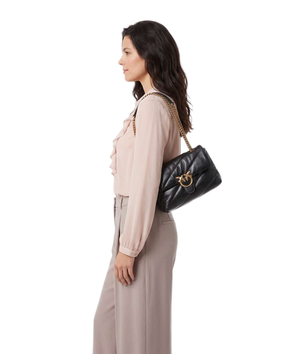 Pinko Love Puff Mini Shoulder bag marrone/caffe/antique gold
