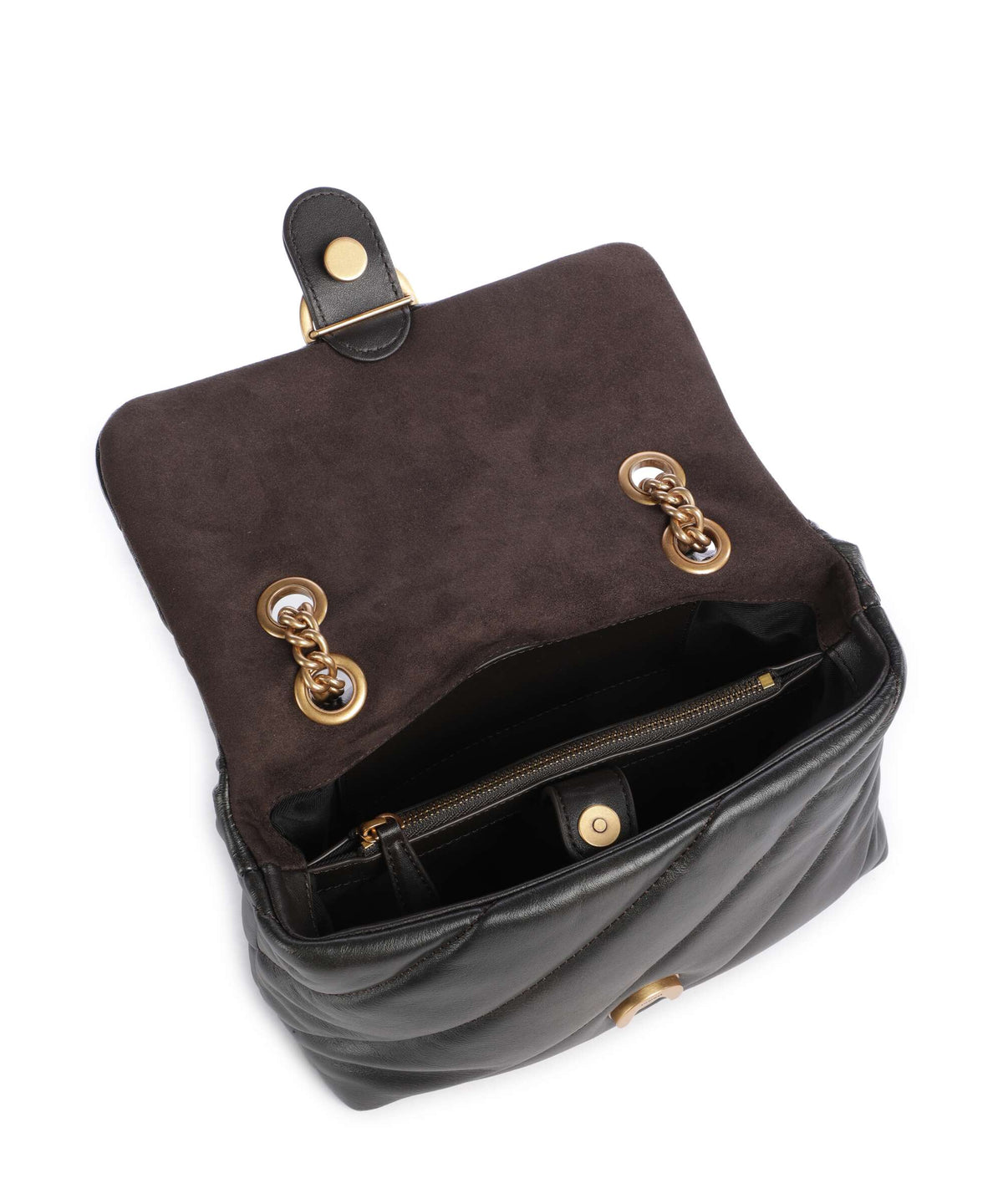 Pinko Love Puff Mini Shoulder bag marrone/caffe/antique gold