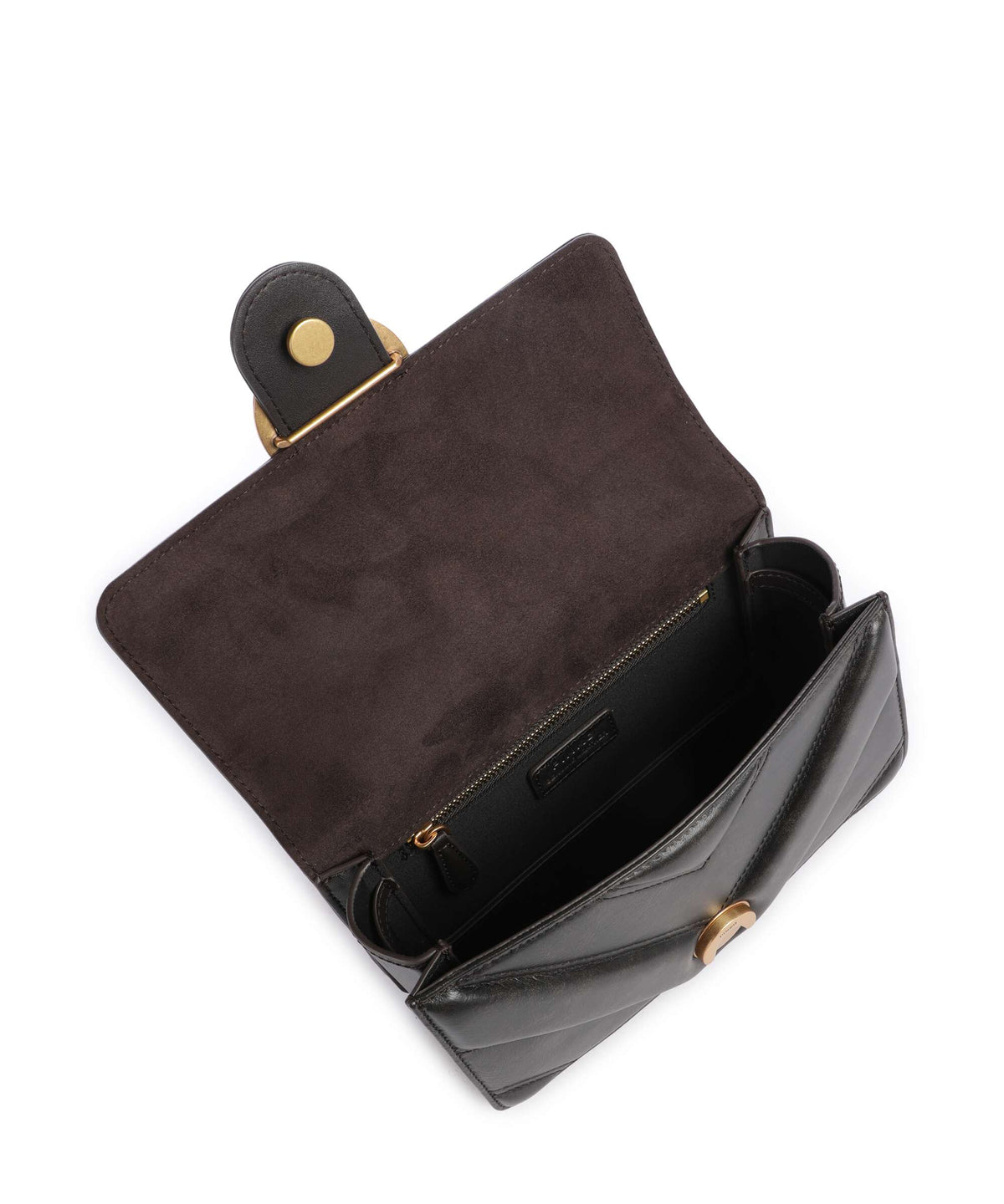 Pinko Love One Mini Crossbody bag marrone/caffe/antique gold