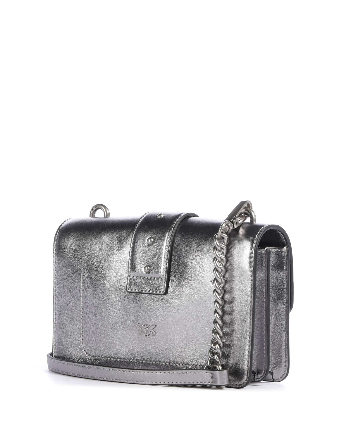 Pinko Love One Mini Crossbody bag gun metal/old silver