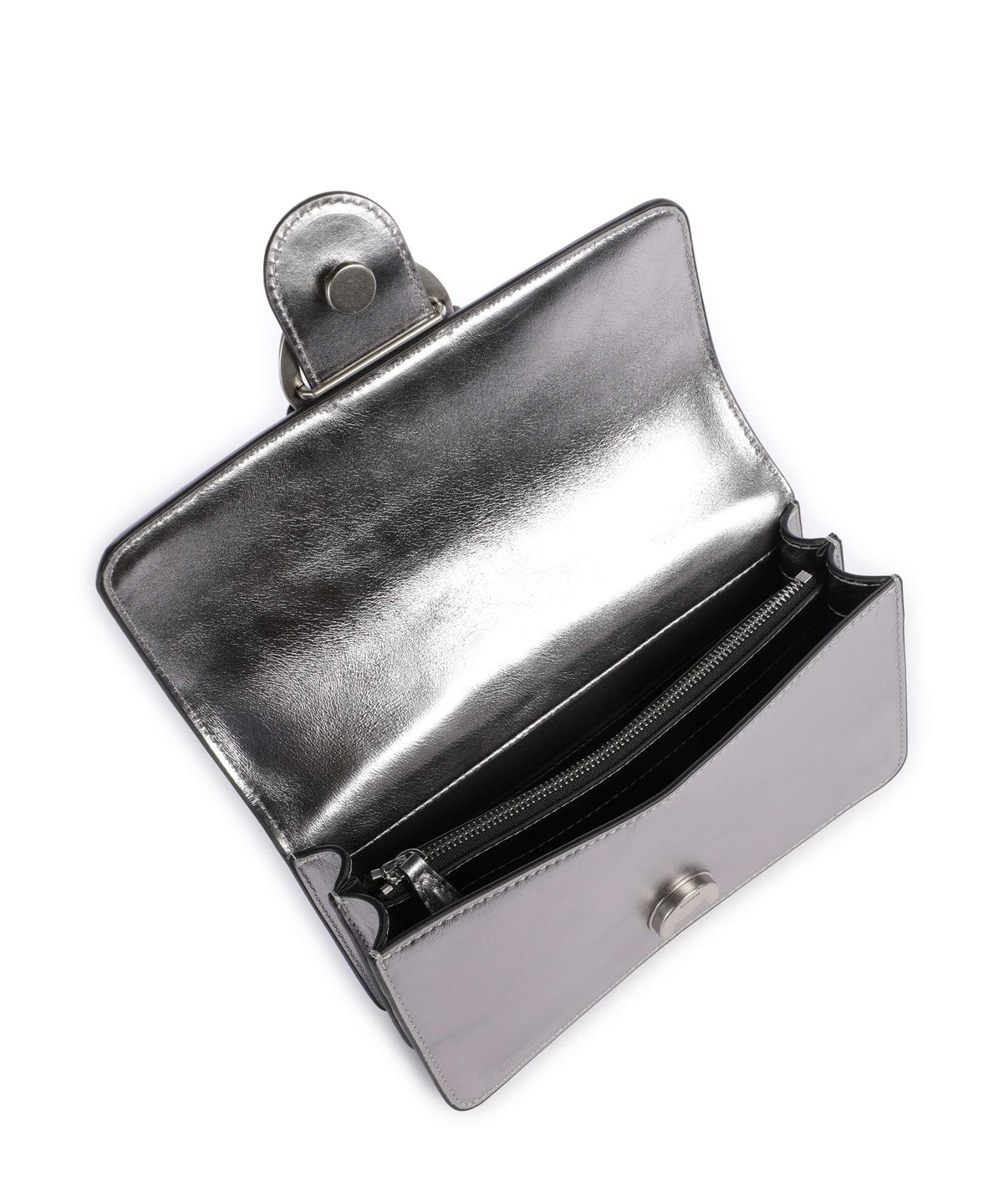 Pinko Love One Mini Crossbody bag gun metal/old silver