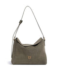 Pinko Leaf Big Hobo bag verde/oliva scuro/antique gold