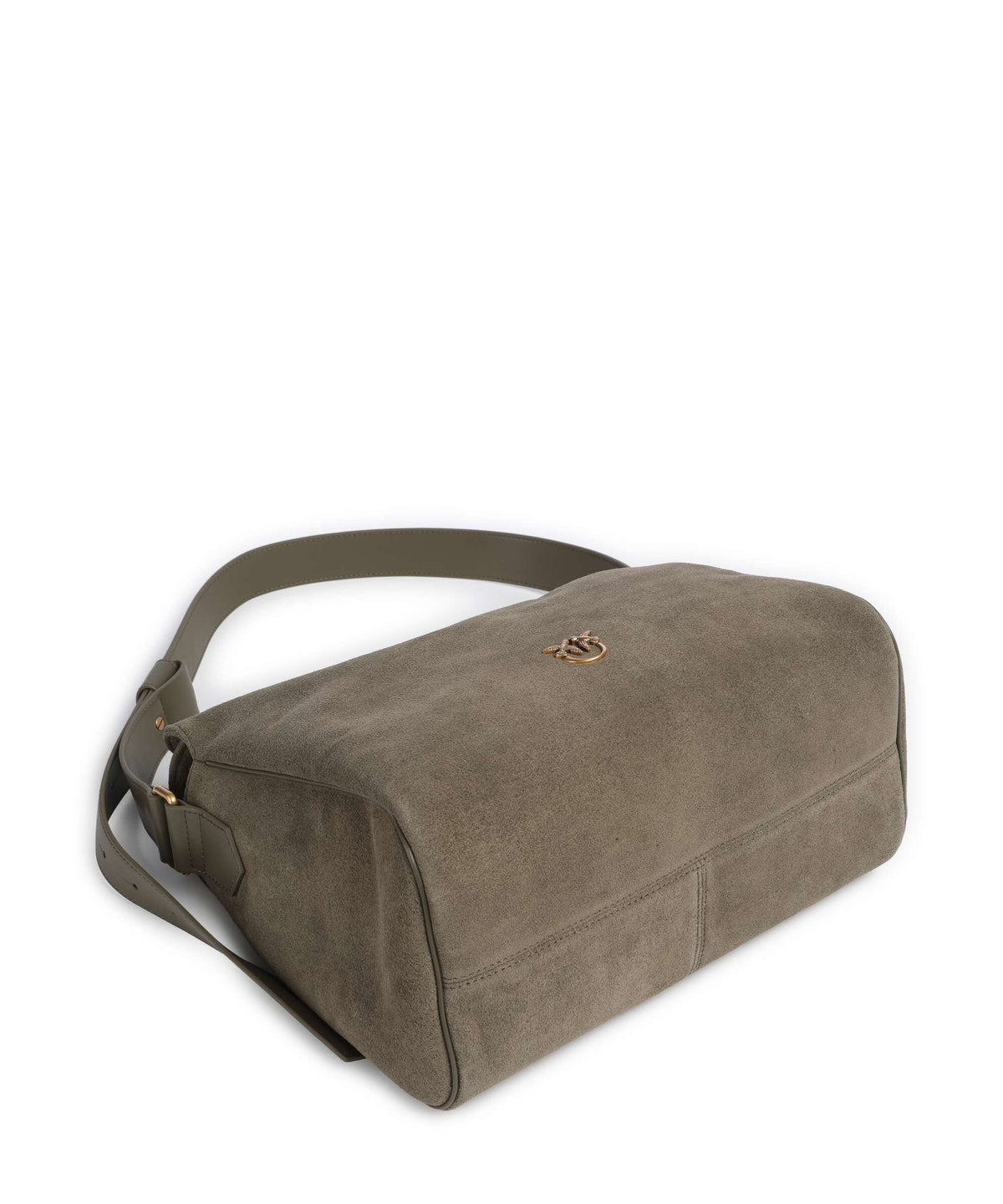 Pinko Leaf Big Hobo bag verde/oliva scuro/antique gold