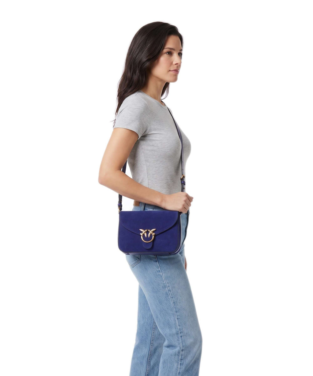 Pinko Love Classic Crossbody bag blue/gold