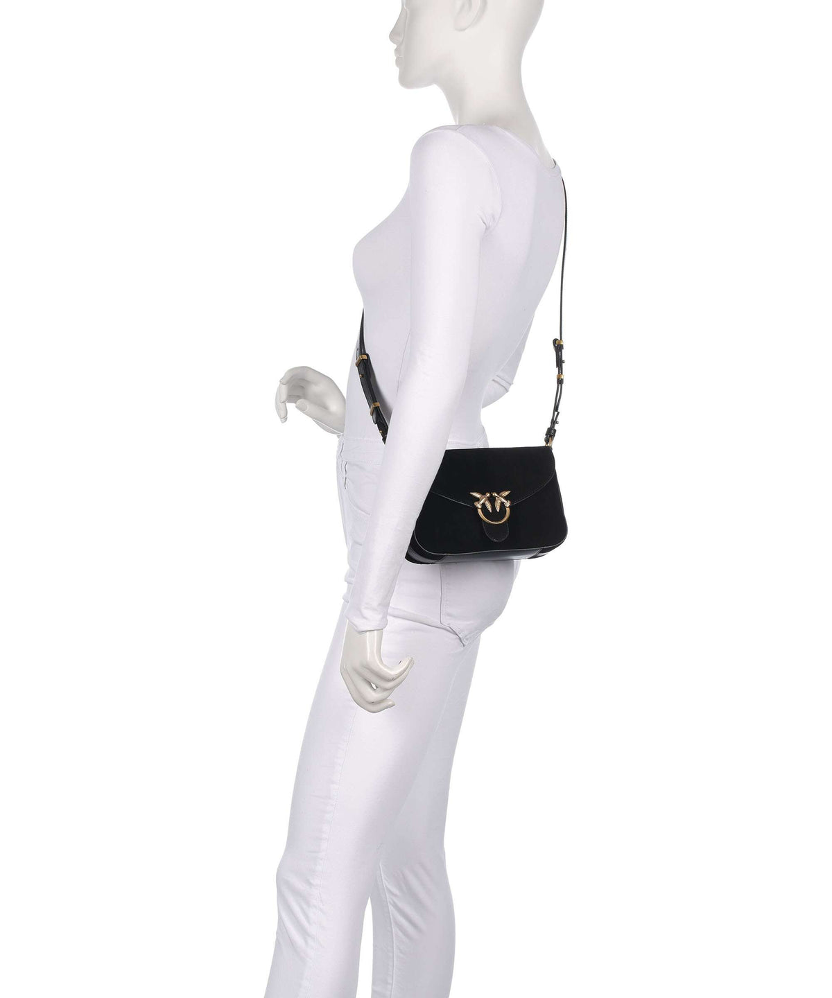 Pinko Love Classic Crossbody bag nero/limousine/oro