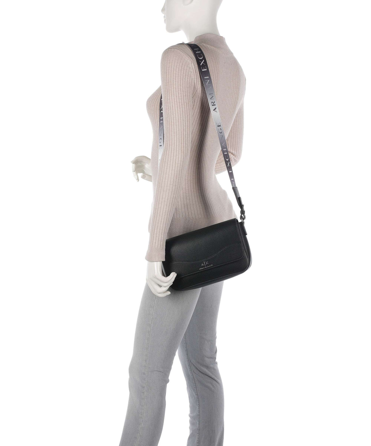 Armani Exchange Wave Crossbody bag nero
