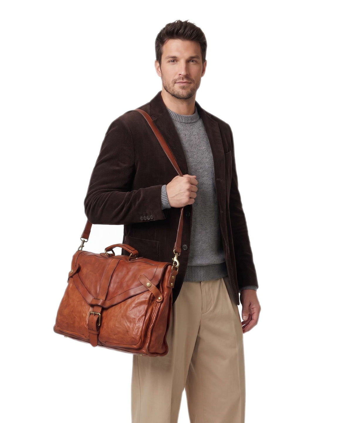 Campomaggi Messenger bag cognac