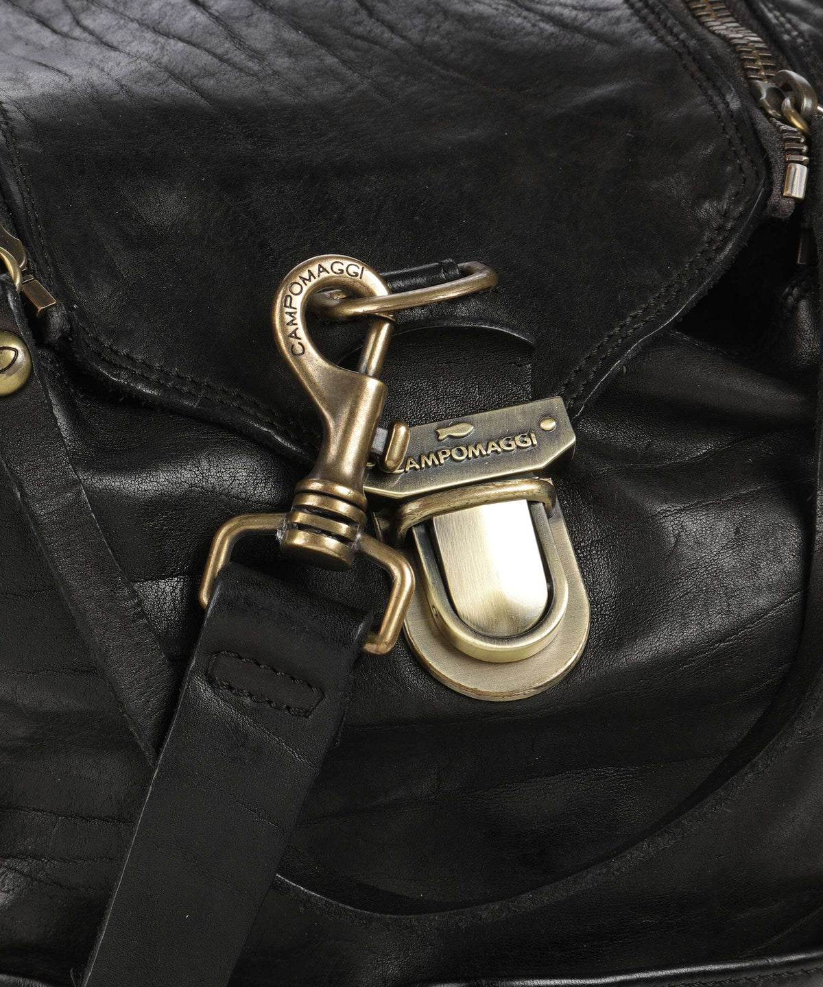 Campomaggi Travel bag with wheels nero