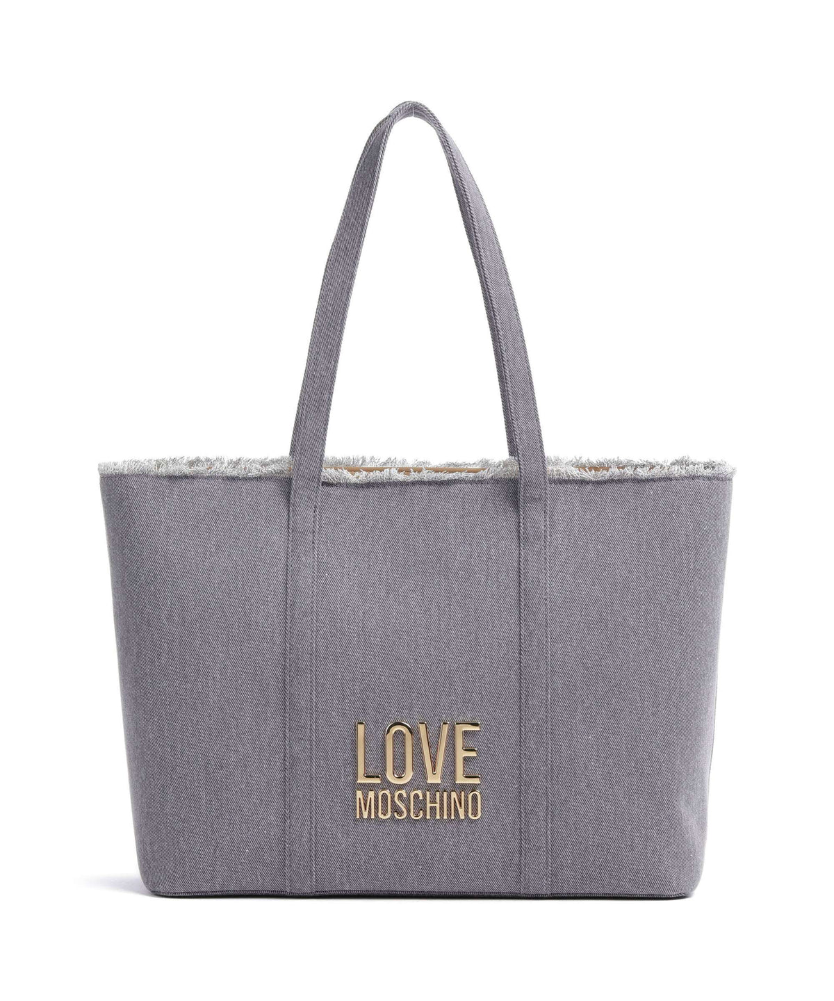 Love Moschino Denim Icon Tote bag light blue