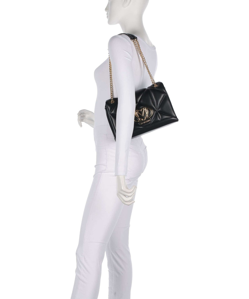 Love Moschino Embossed Q Shoulder bag black