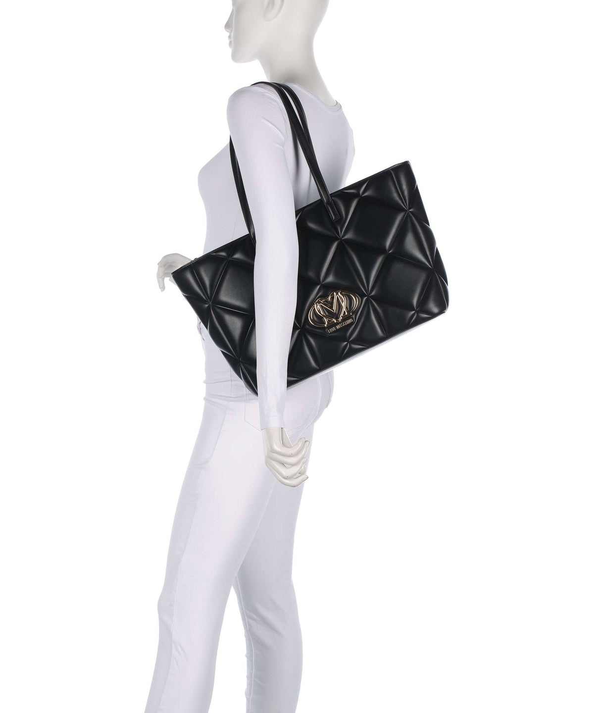 Love Moschino Embossed Q Tote bag black