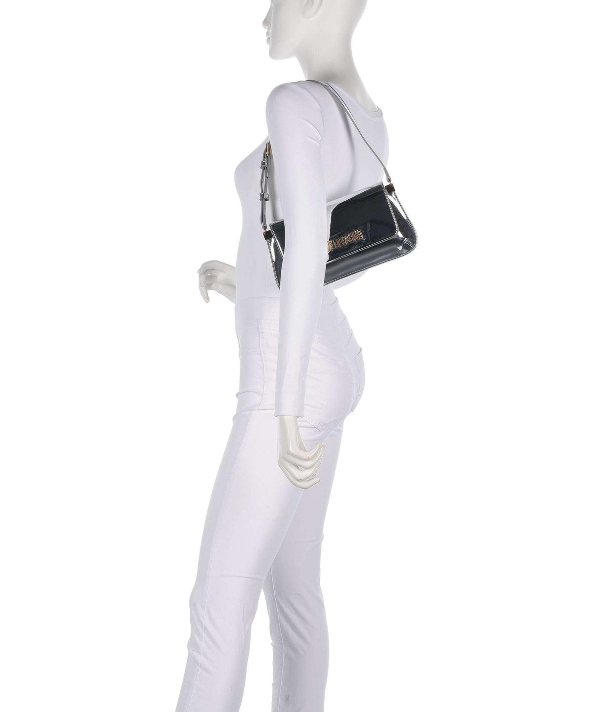 Love Moschino Smart Daily Shoulder bag silver