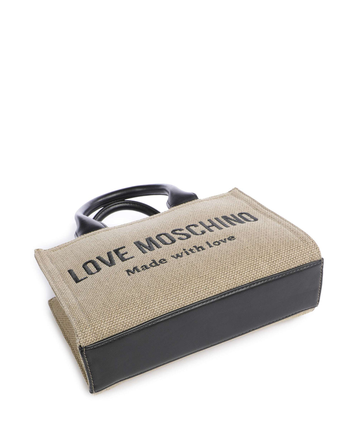 Love Moschino Cargo Canvas Handbag black/gold
