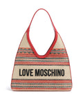 Love Moschino Sunset Stripes Hobo bag multicolour/red