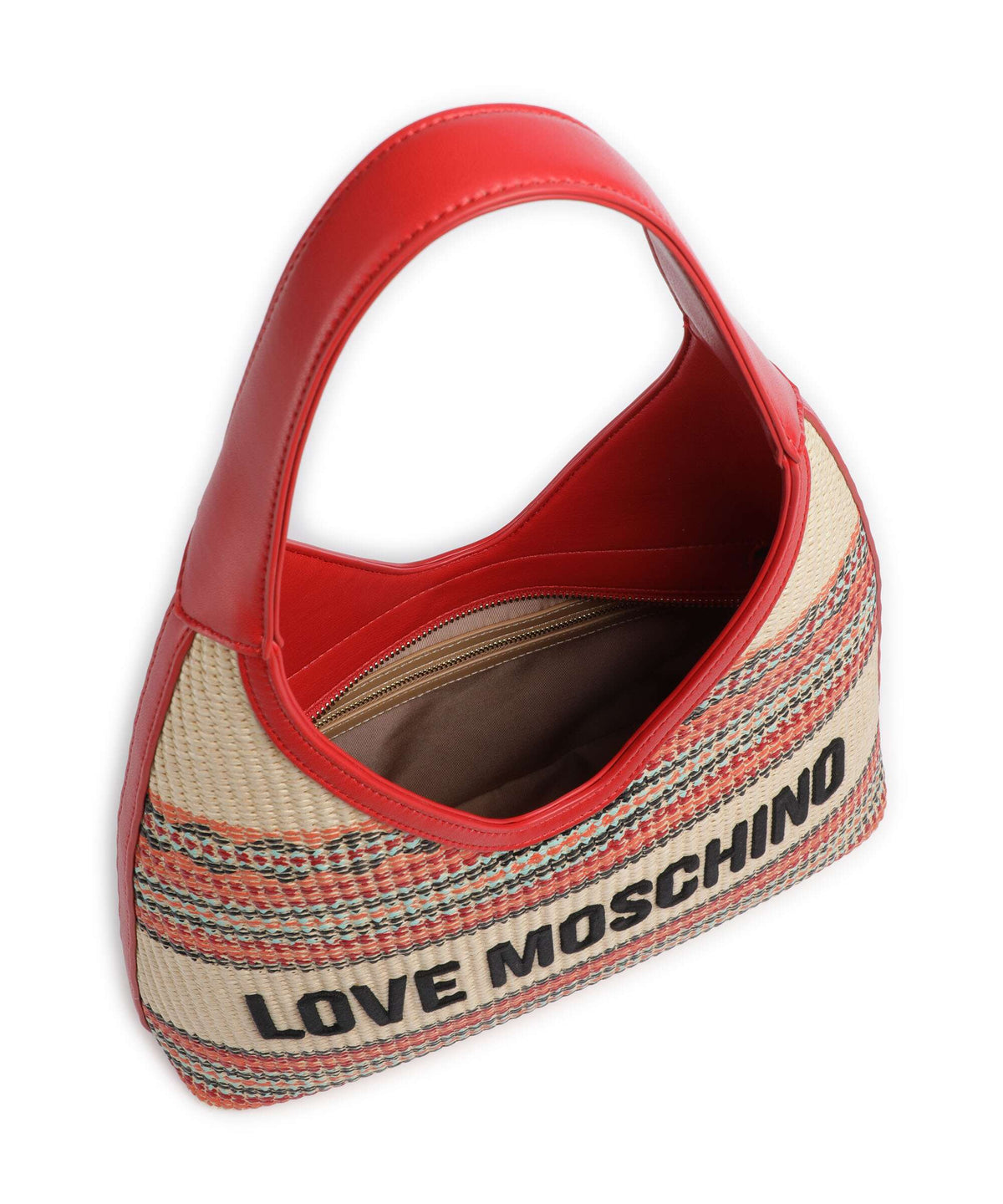 Love Moschino Sunset Stripes Hobo bag multicolour/red
