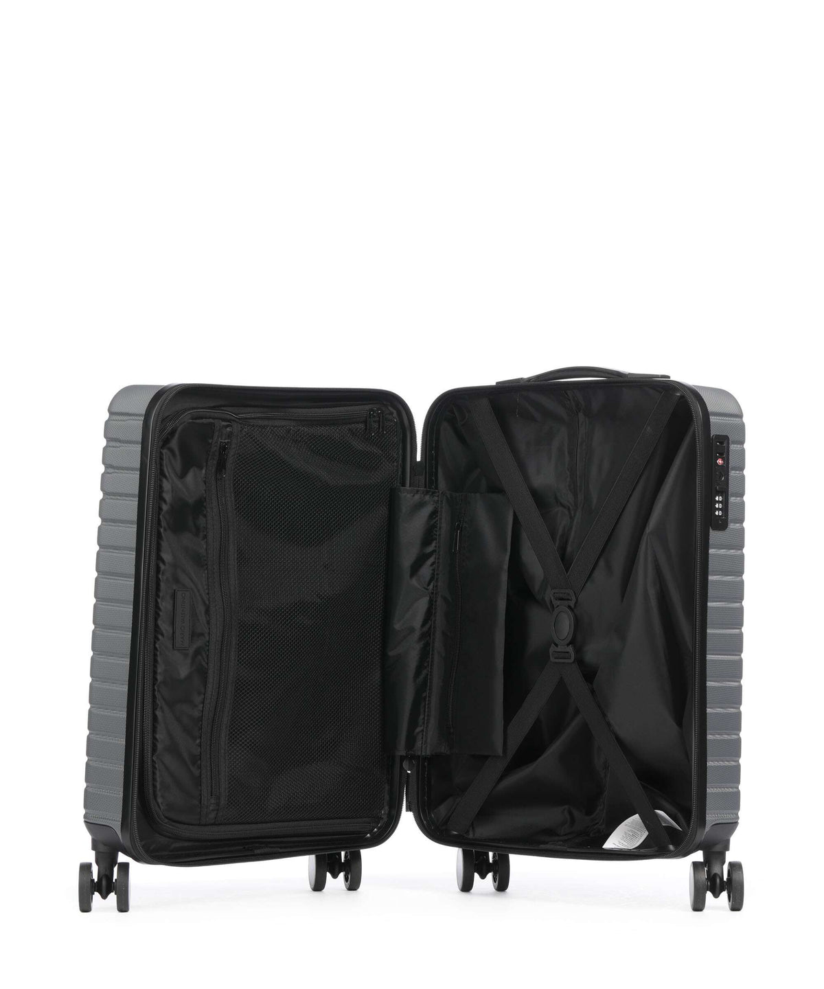 Valentino Bags Mercury Spinner (4 wheels) gunmetal