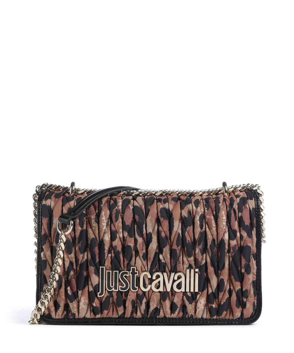 Just Cavalli Shoulder bag iconic leo print/black
