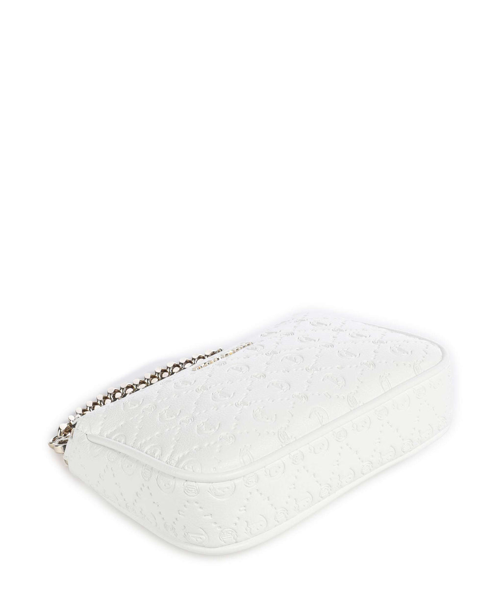 Just Cavalli All Over Gothic Shoulder bag white