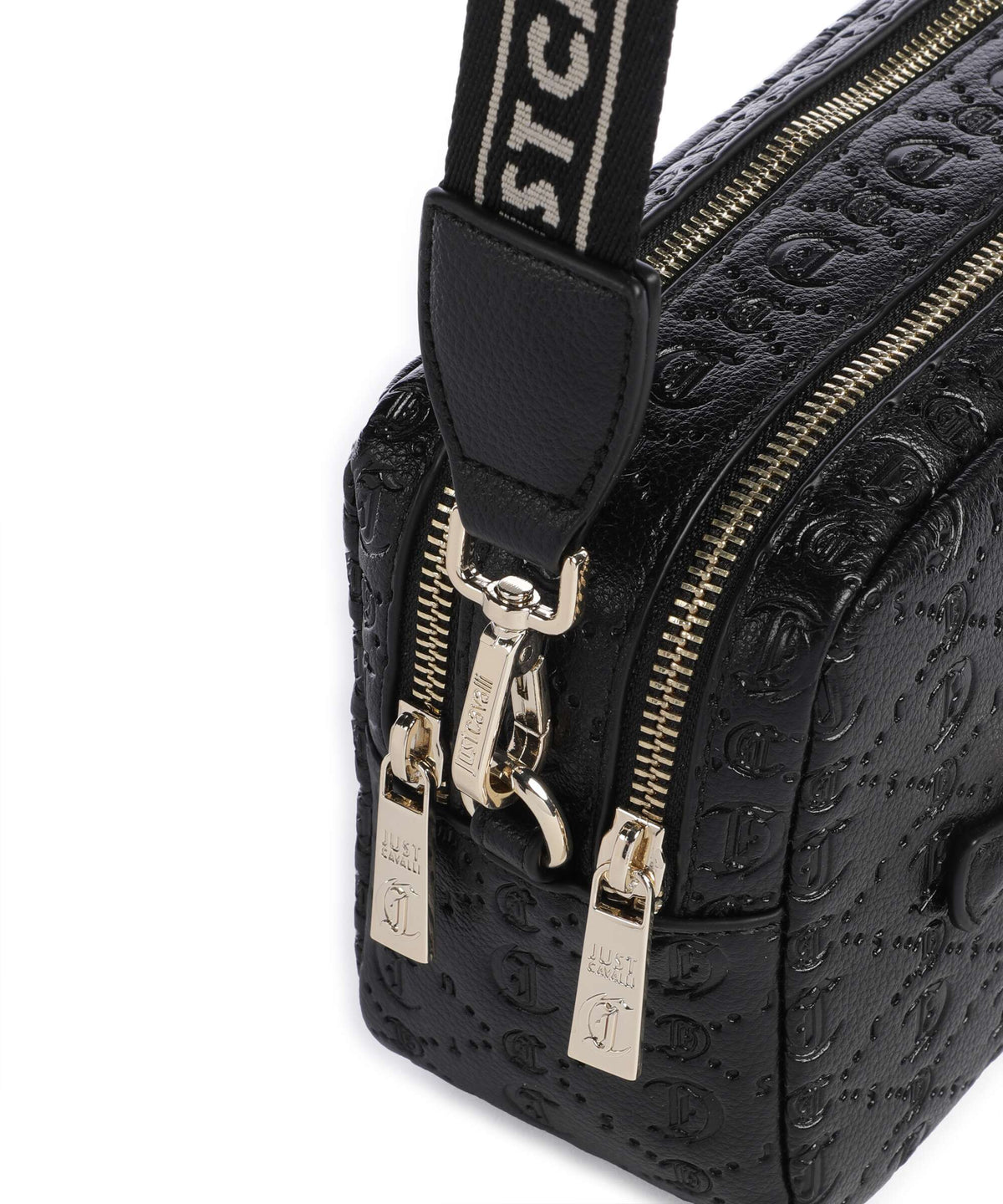 Just Cavalli All Over Gothic Crossbody bag black