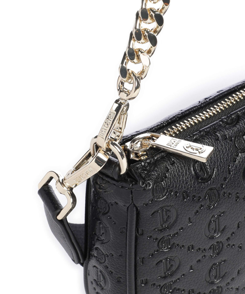Just Cavalli All Over Gothic Shoulder bag black