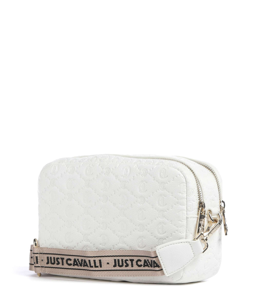 Just Cavalli All Over Gothic Crossbody bag white