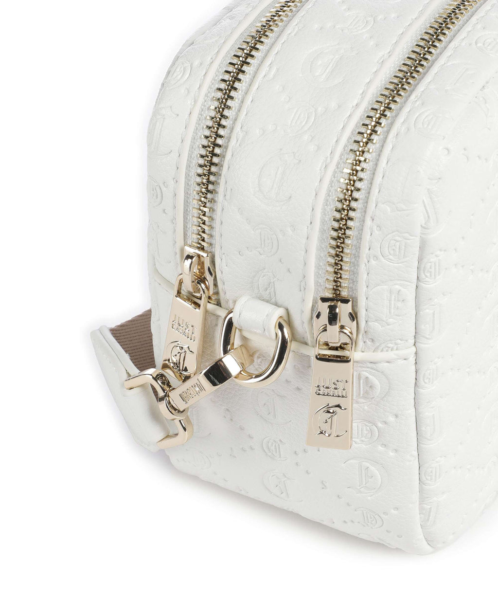 Just Cavalli All Over Gothic Crossbody bag white