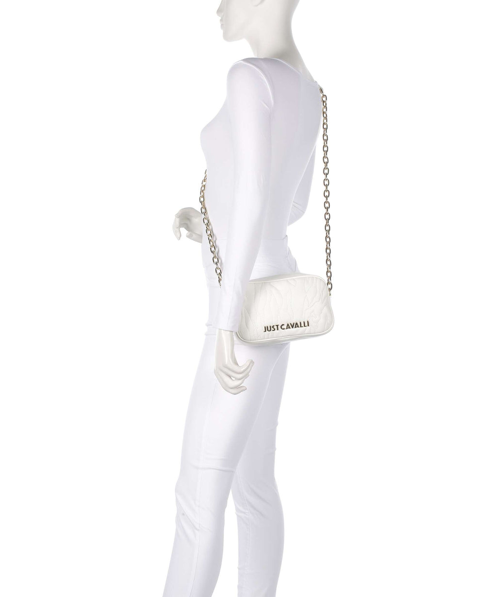 Just Cavalli Quilted Zebra Crossbody bag white
