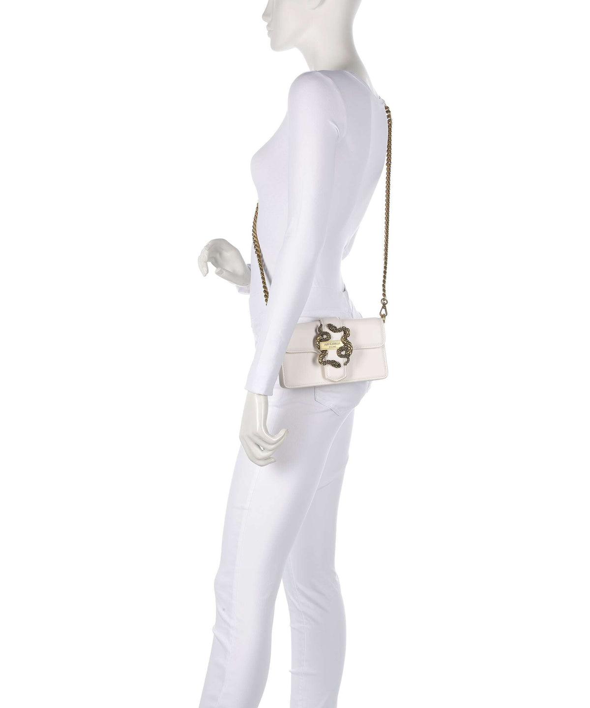 Just Cavalli Iconic Snakes Wallet white