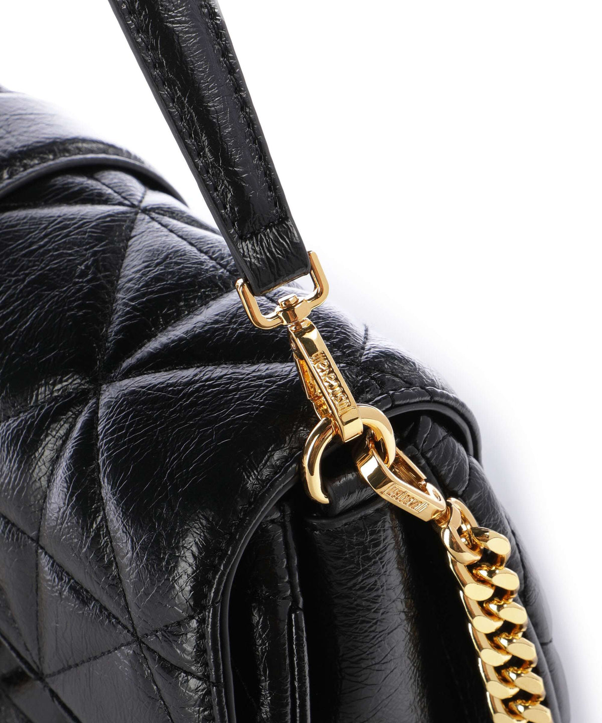 Just Cavalli Iconic Snakes Shoulder bag black