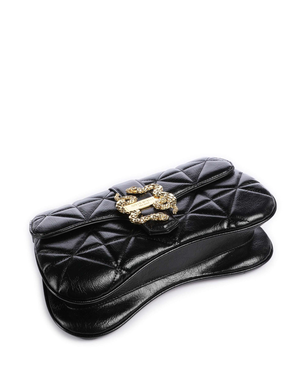 Just Cavalli Iconic Snakes Shoulder bag black