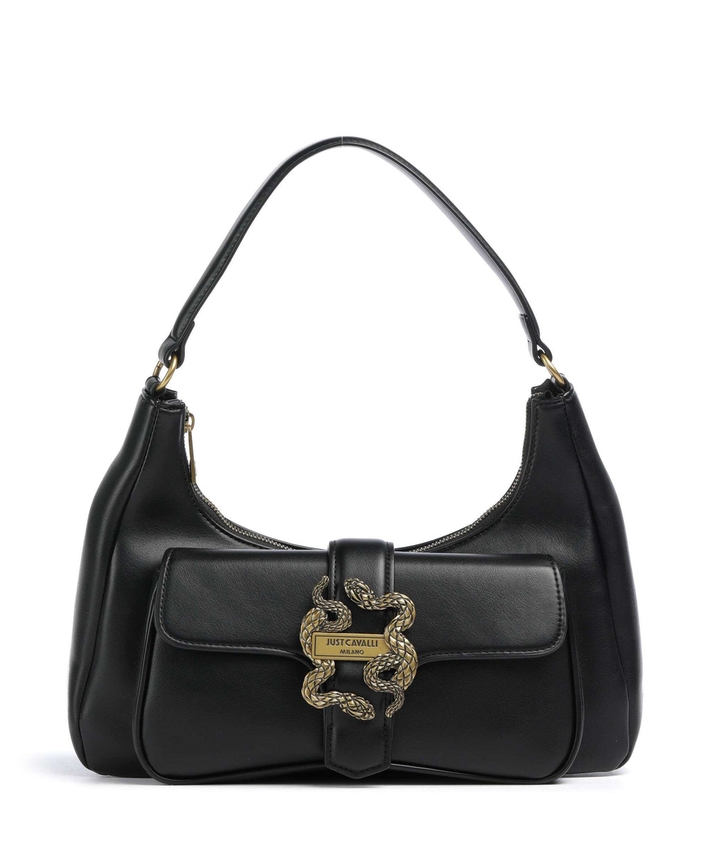 Just Cavalli Iconic Snakes Shoulder bag black