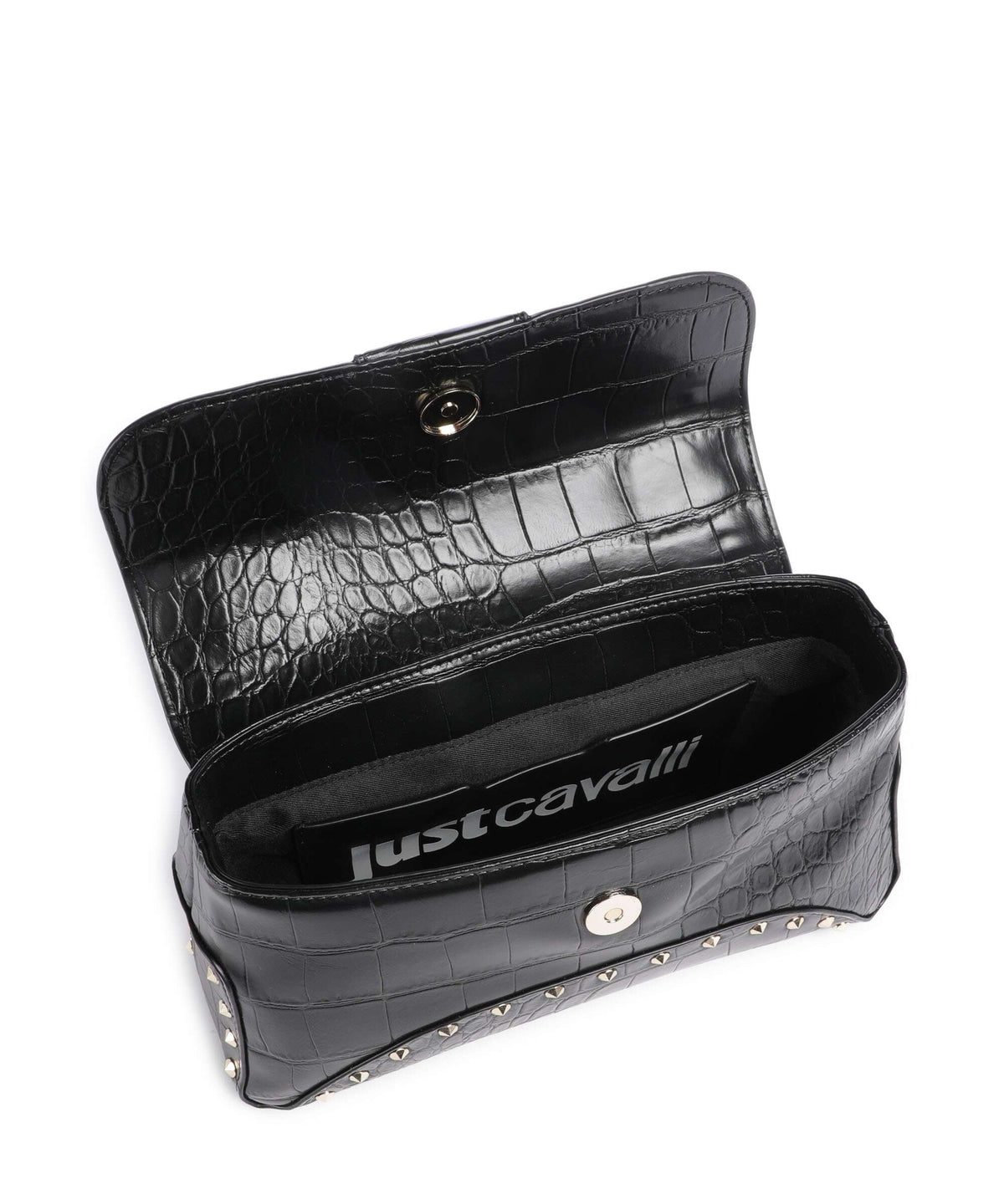 Just Cavalli Studs Shoulder bag black