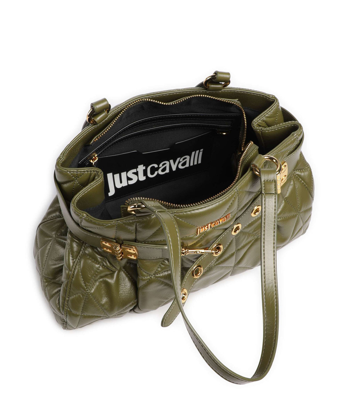 Just Cavalli Tote bag military olive