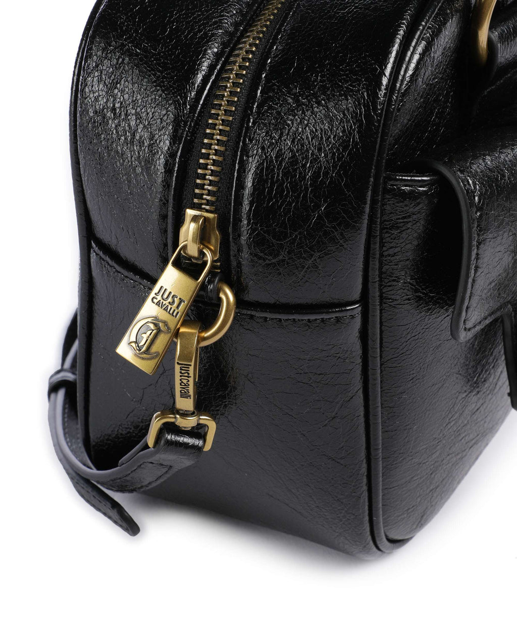 Just Cavalli Iconic Snakes Pockets Handbag black
